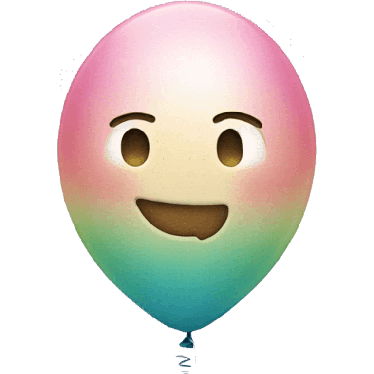 balloon in the shape of 1 emoji