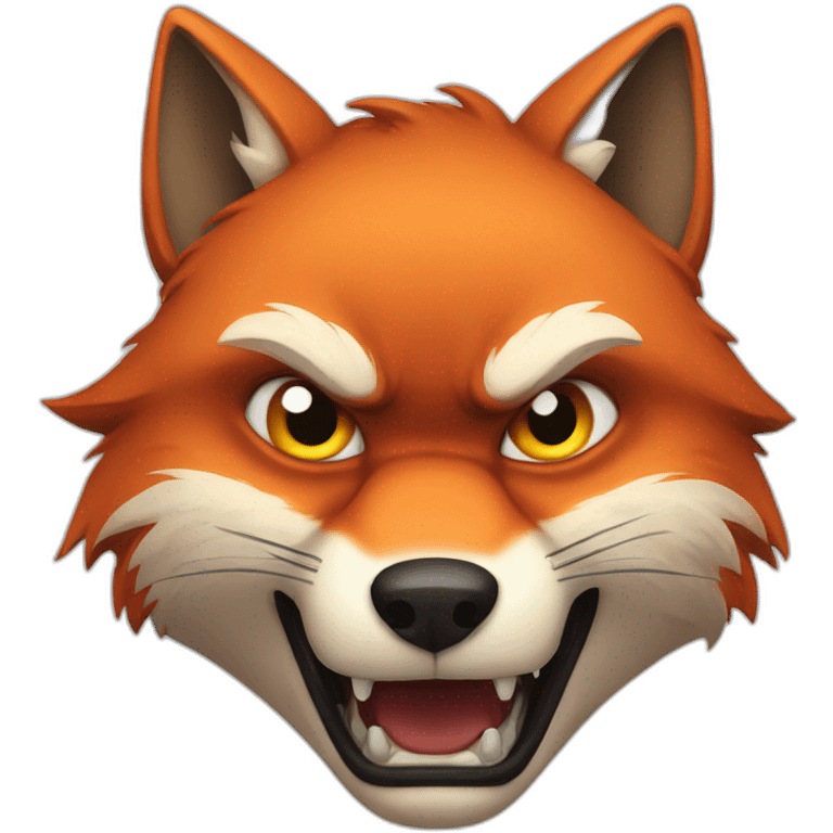 Angry fox emoji