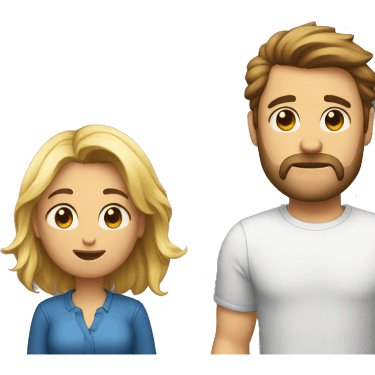 Emily and Chris had a disagreement over a misunderstanding, and they're trying to resolve it through open communication and empathy emoji