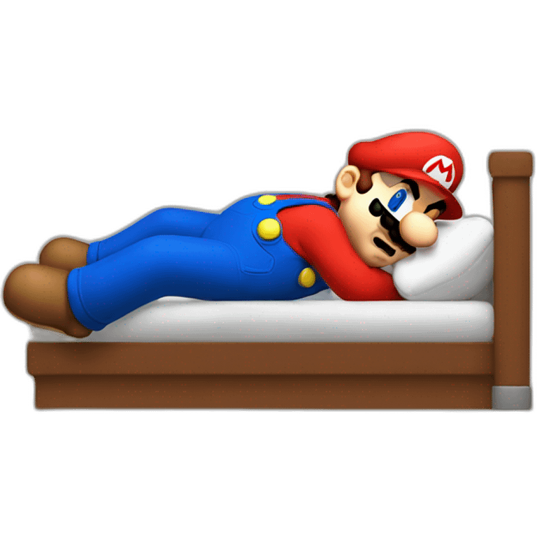 Super Mario sleeping emoji