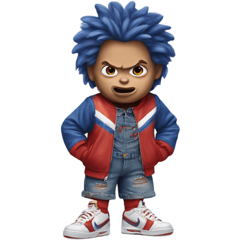 Chucky wear Nike outfit emoji