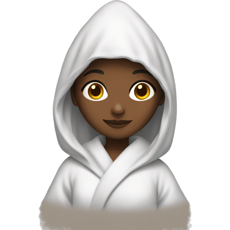 girl in robe emoji