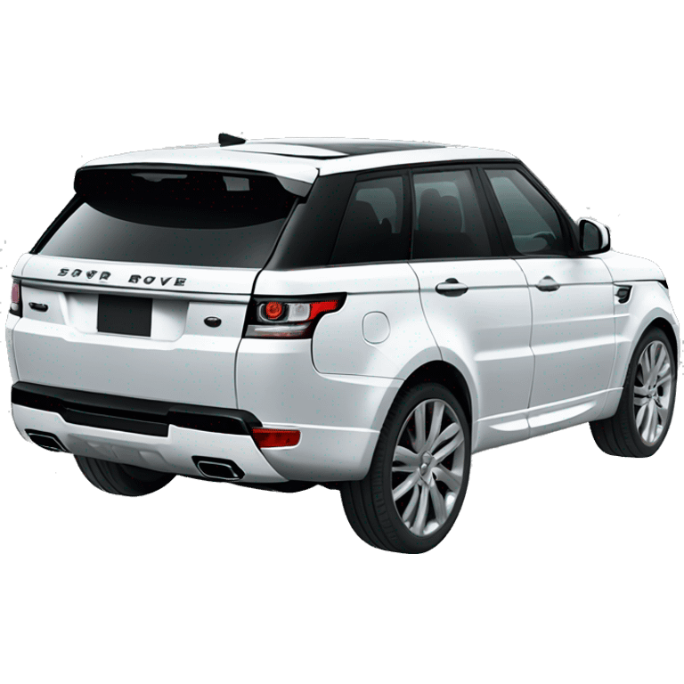 White Range Rover sport  emoji