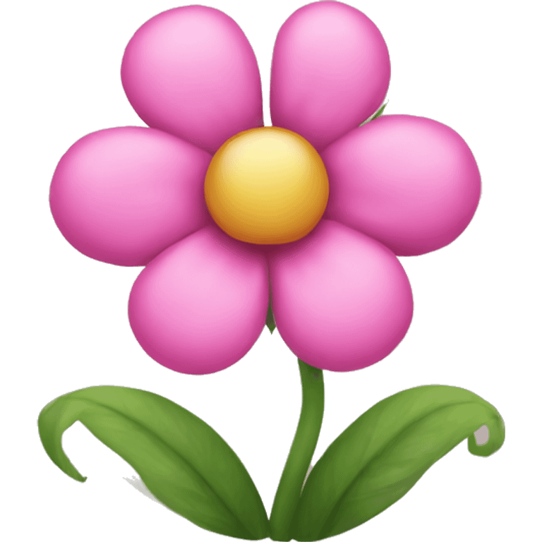 pink flower with a bow on top emoji