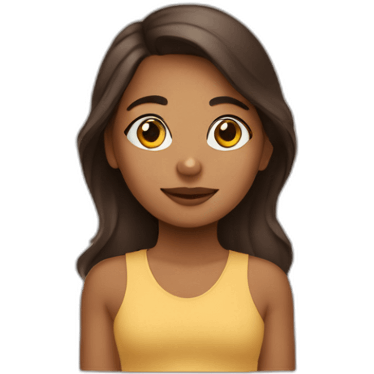 brown-girl-with-Yu Wady Soe emoji