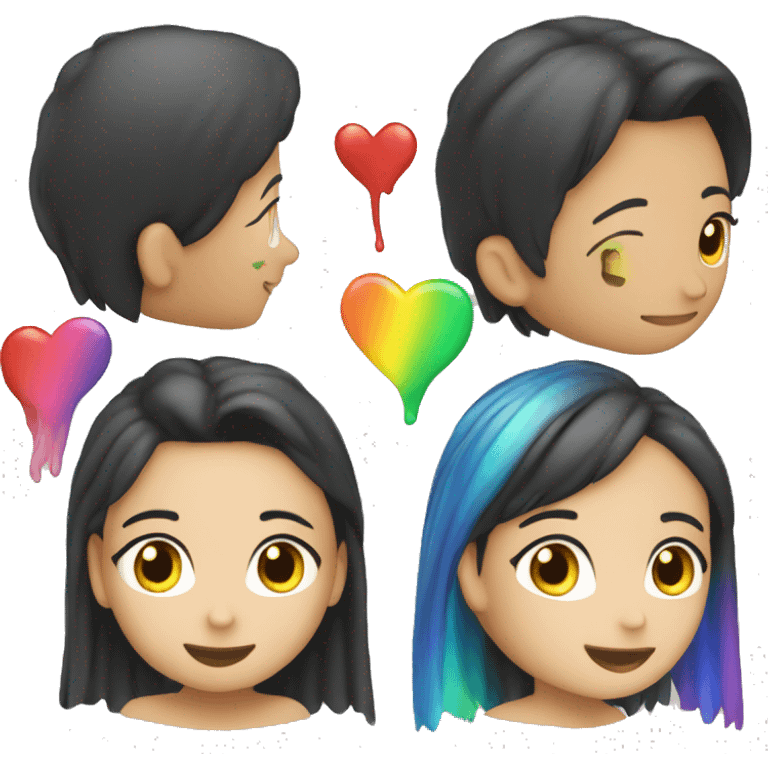 Cœur arc-en-ciel emoji