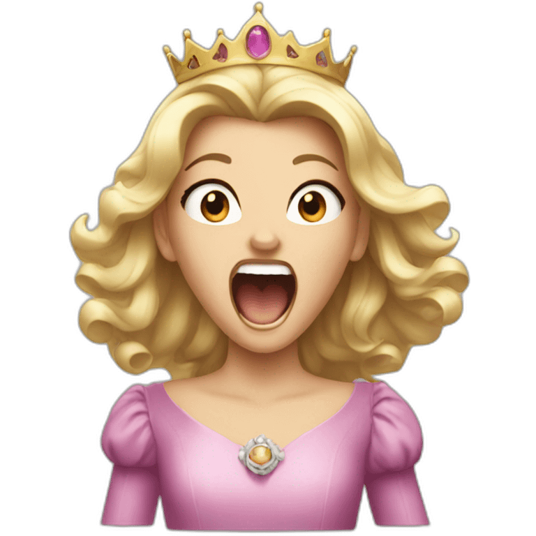 princess screaming emoji