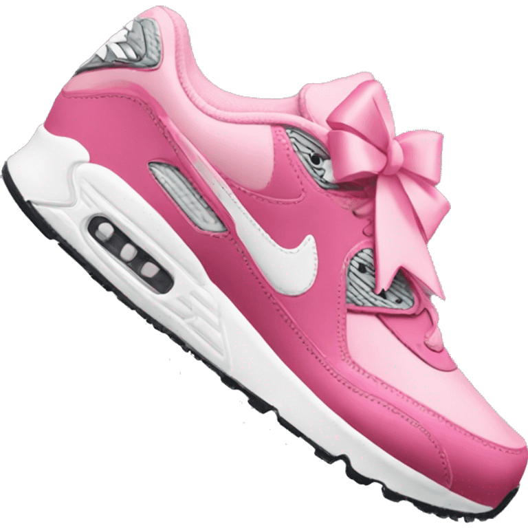 apple air max with pink bows emoji