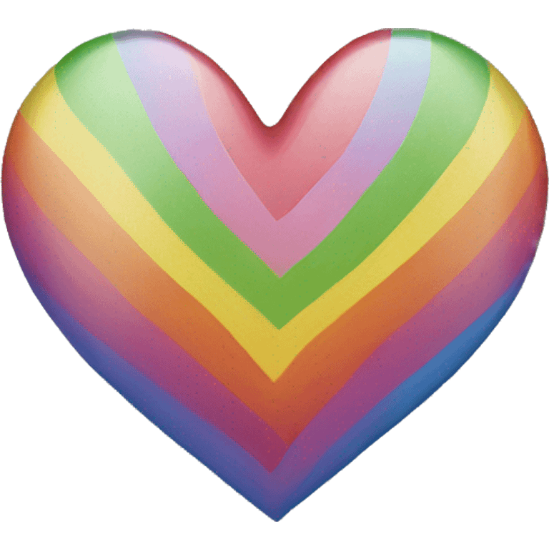 Rainbow heart  emoji