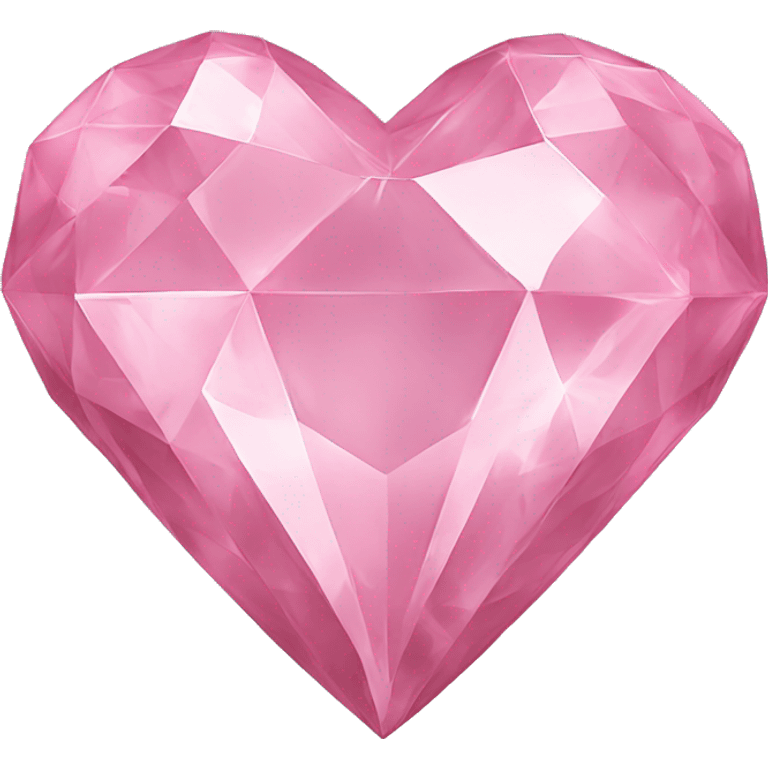 Pink diamond heart puff emoji