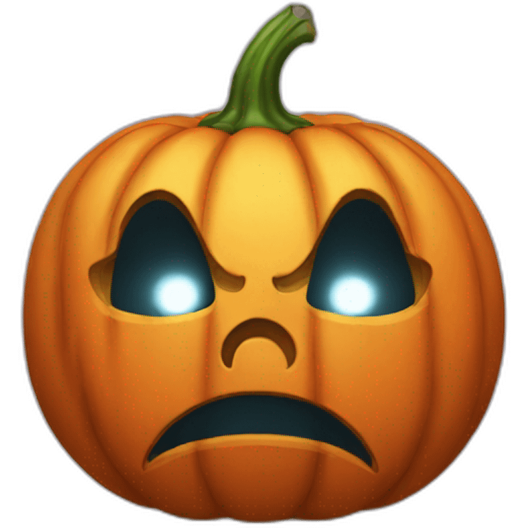 Crying pumkin emoji