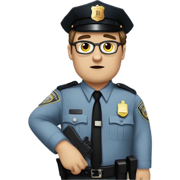 Dwight schrute as a cop emoji