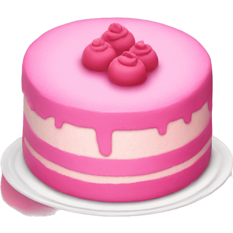 Pink cake emoji