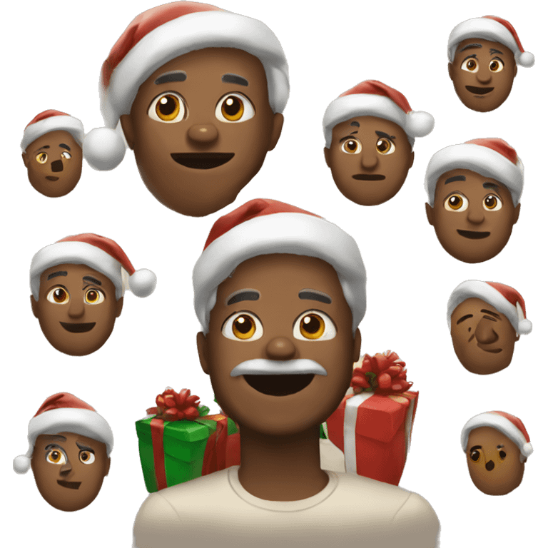 brown christmas emoji