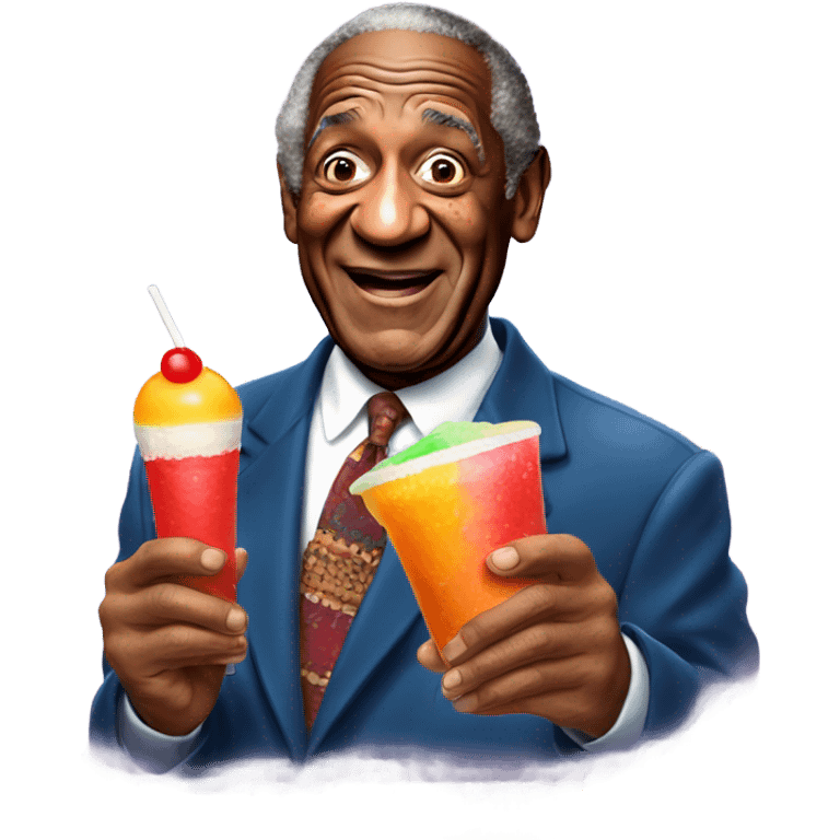 Bill Cosby holding Jello Pudding Pop emoji