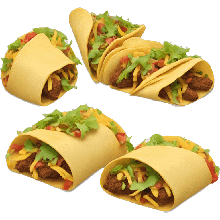 3 tacos emoji