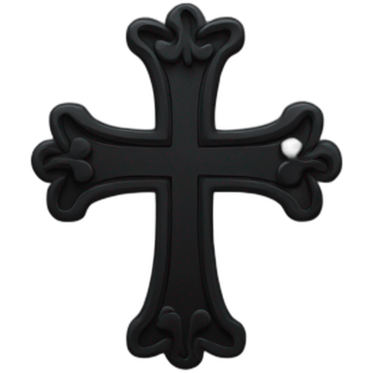 black cross emoji