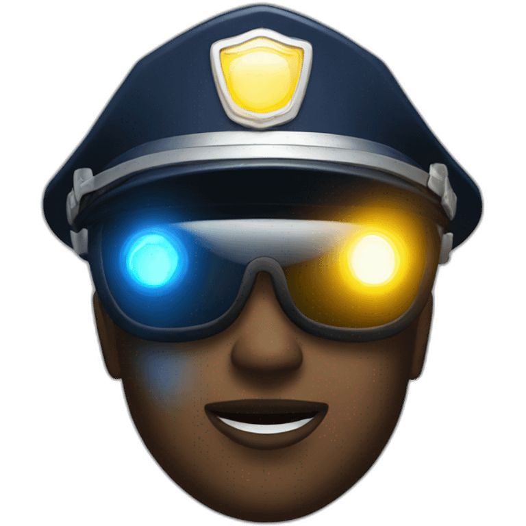 Police lights emoji