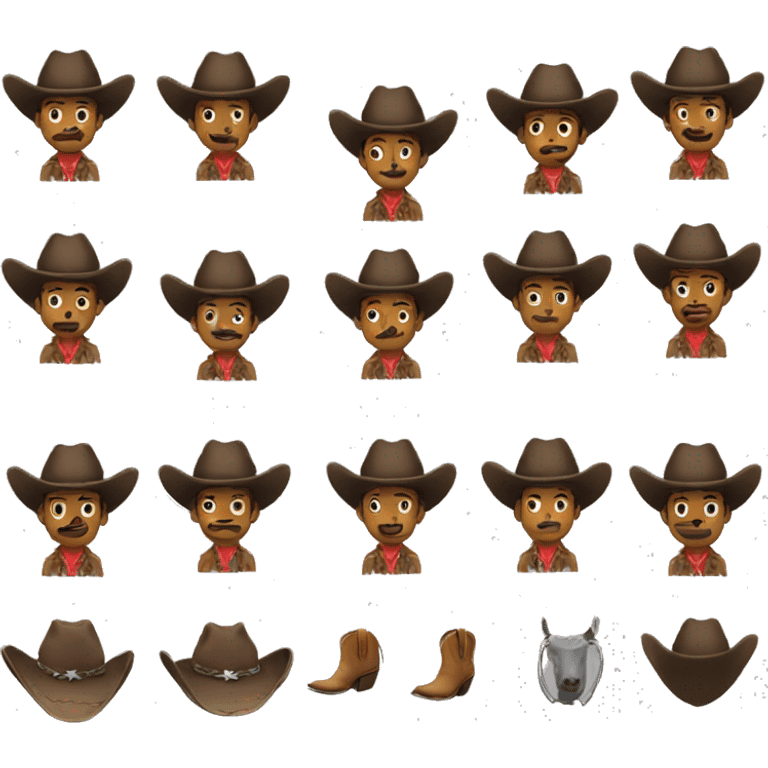 cowboy emoji set emoji