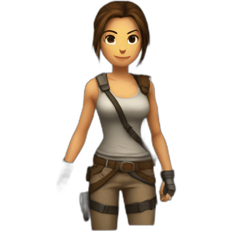 Lara Croft tomb raider emoji