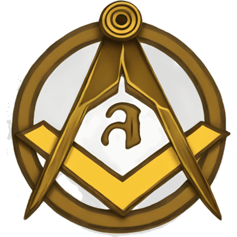 Masonic square and compasses emoji