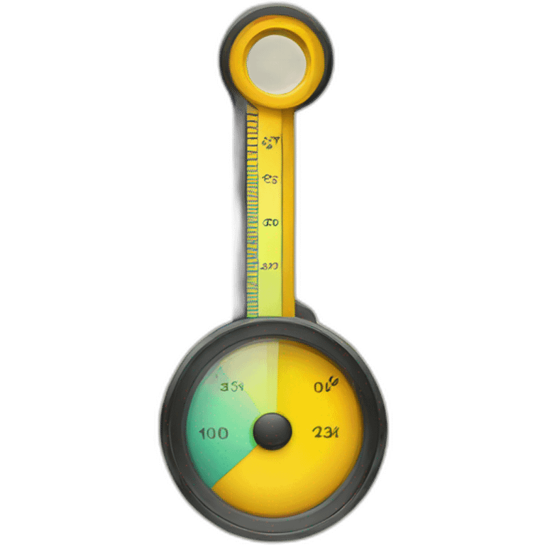 Geometric Measuring meter emoji