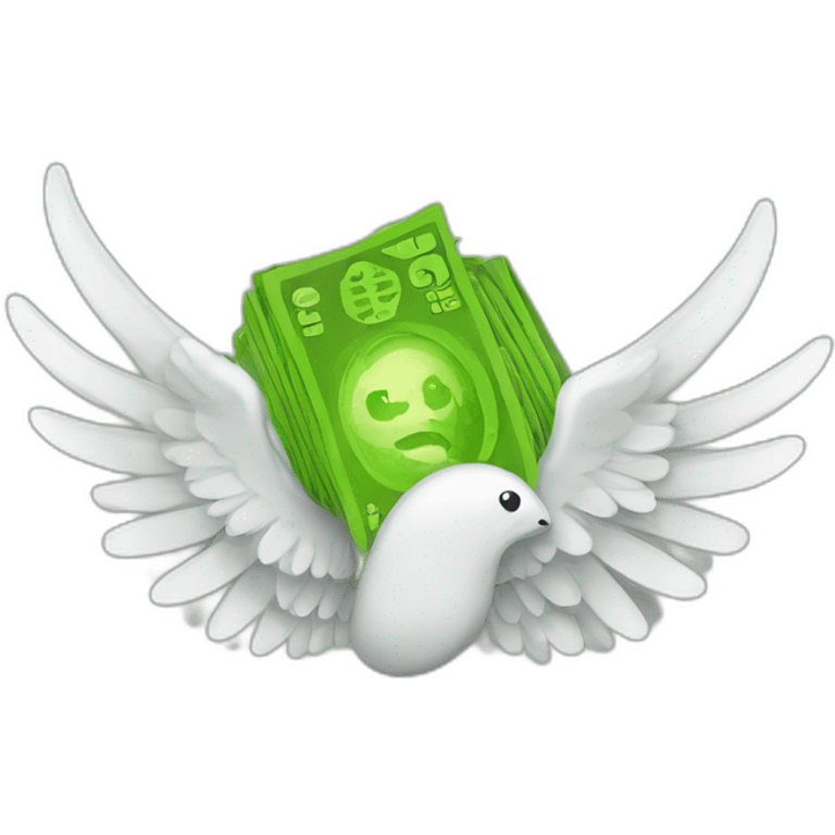 money with \wings emoji