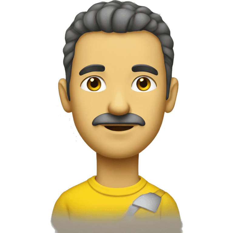 Otto von Guericke in yellow tshirt emoji