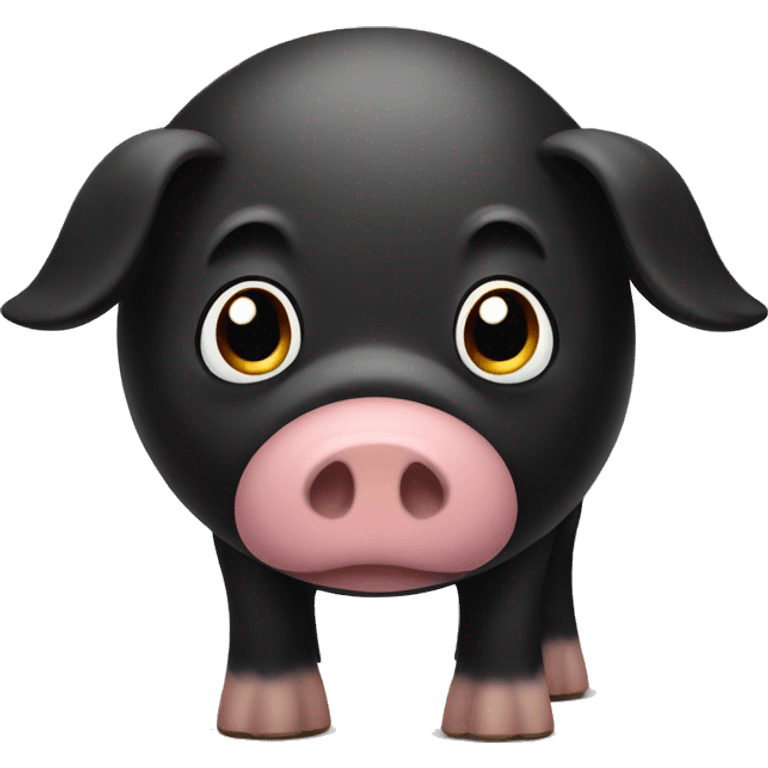 Black pig emoji