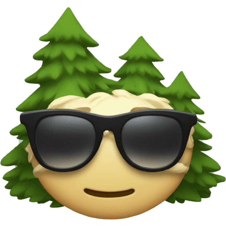 Pines with sunglasses  emoji