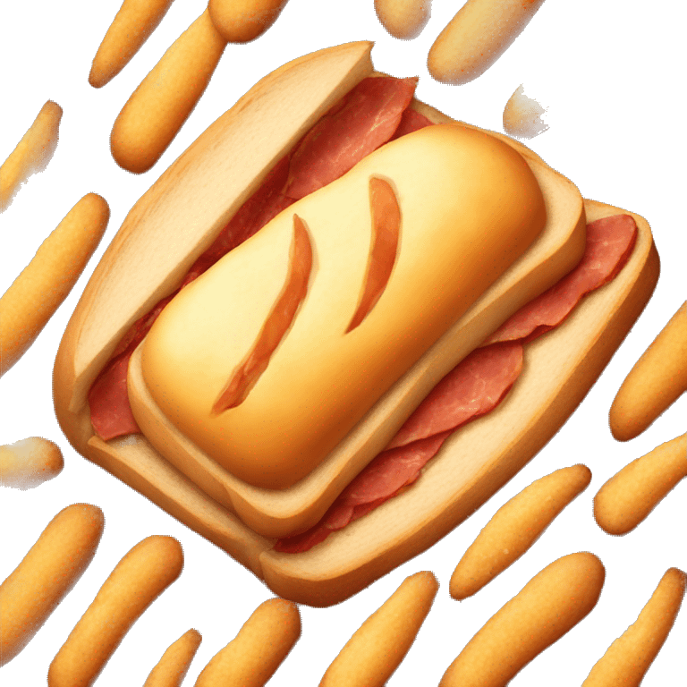 hot bread with meat inside emoji