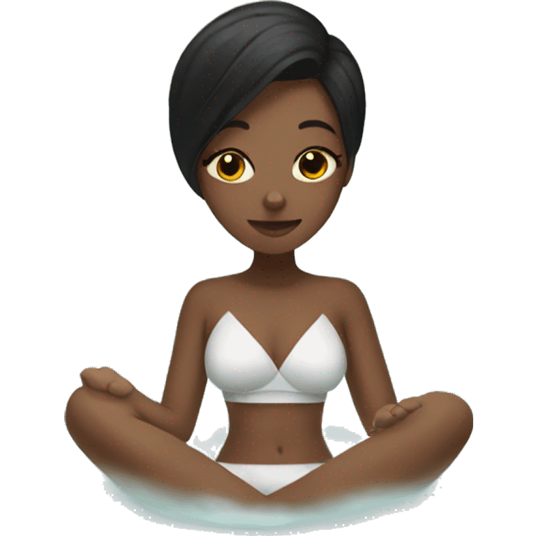 Girl in a spa emoji