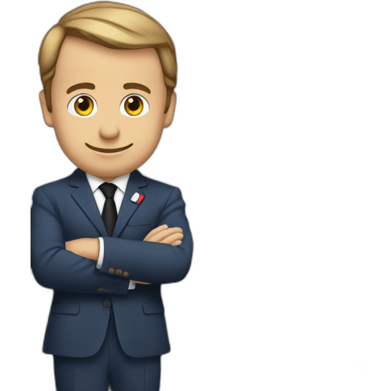 macron sur la tour eiffel emoji