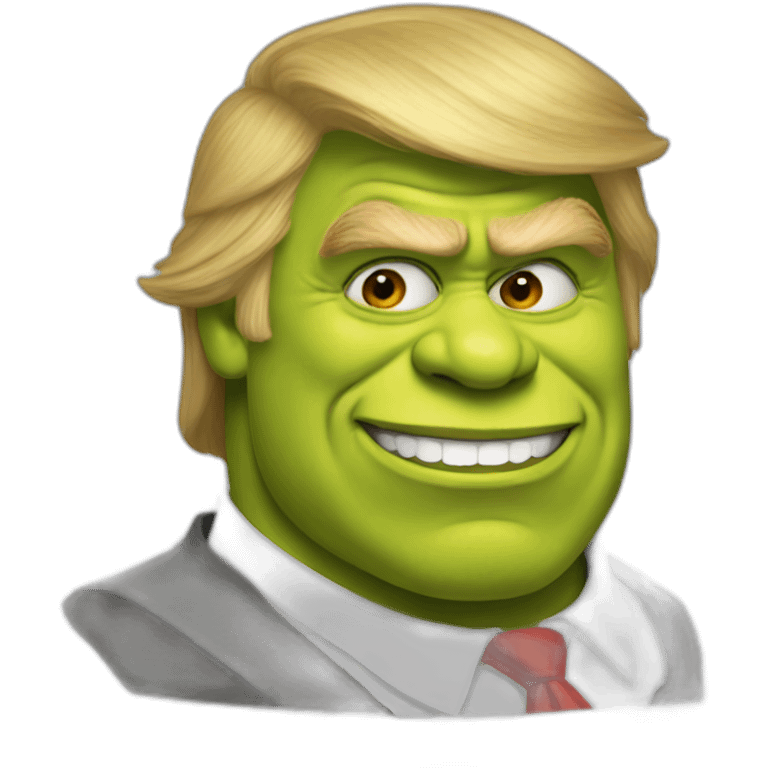 Trump as shrek emoji