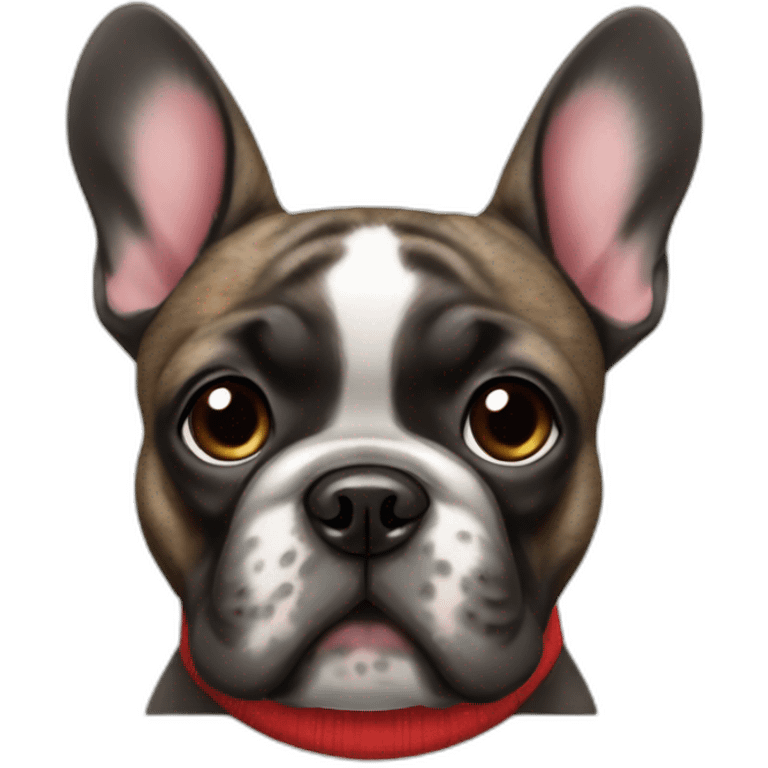 christmas frenchie brindle emoji