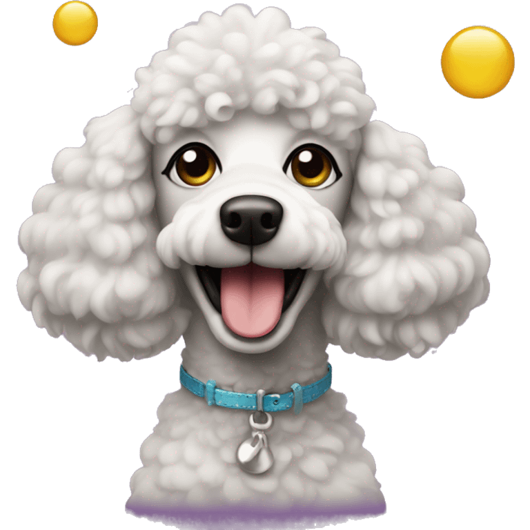 partying poodle emoji