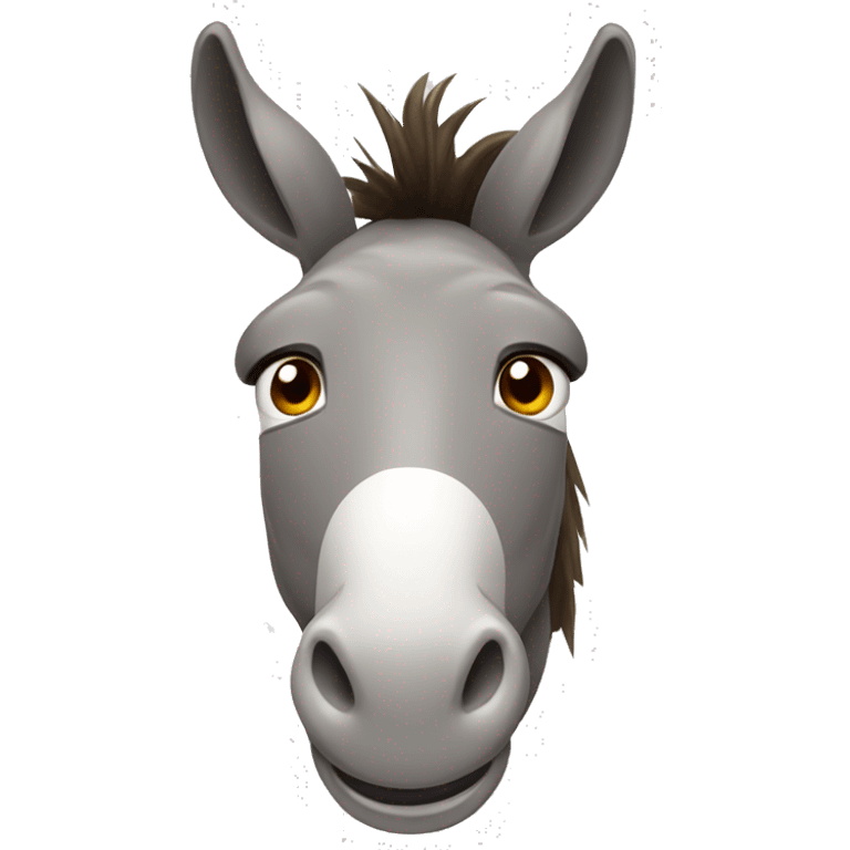 Donkey with hoof to face saying doh! emoji