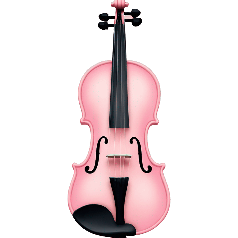 soft pastel pink violin emoji