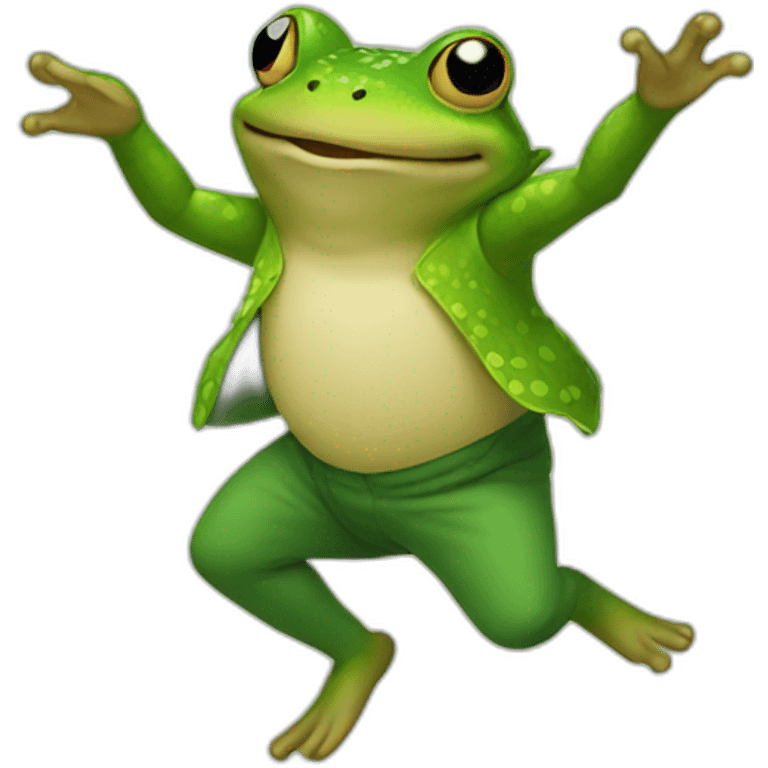 Dancing toad emoji