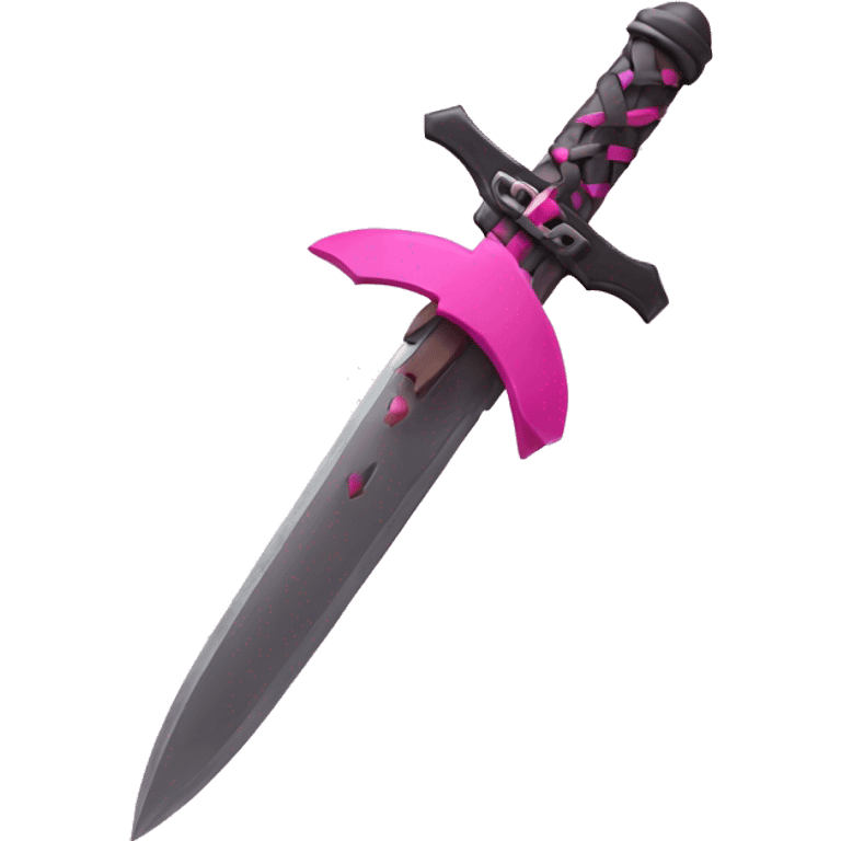 pink switchblade with cross emoji