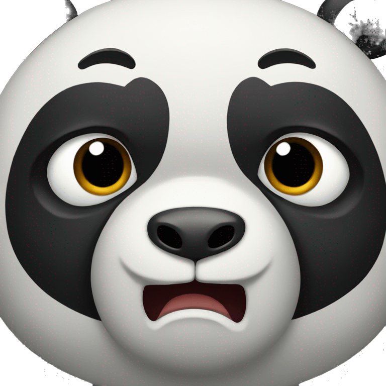 Angry panda emoji