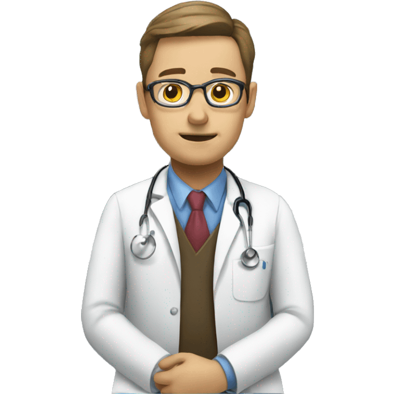 doctor listening to patient emoji