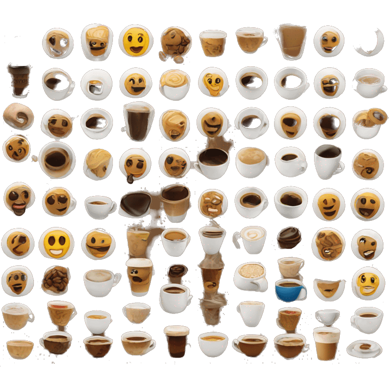 Emojis for the coffee shop website emoji