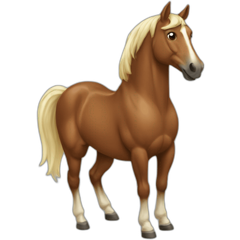 A horse on a horse emoji