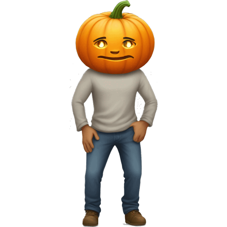 Pumpkin as a bum  emoji