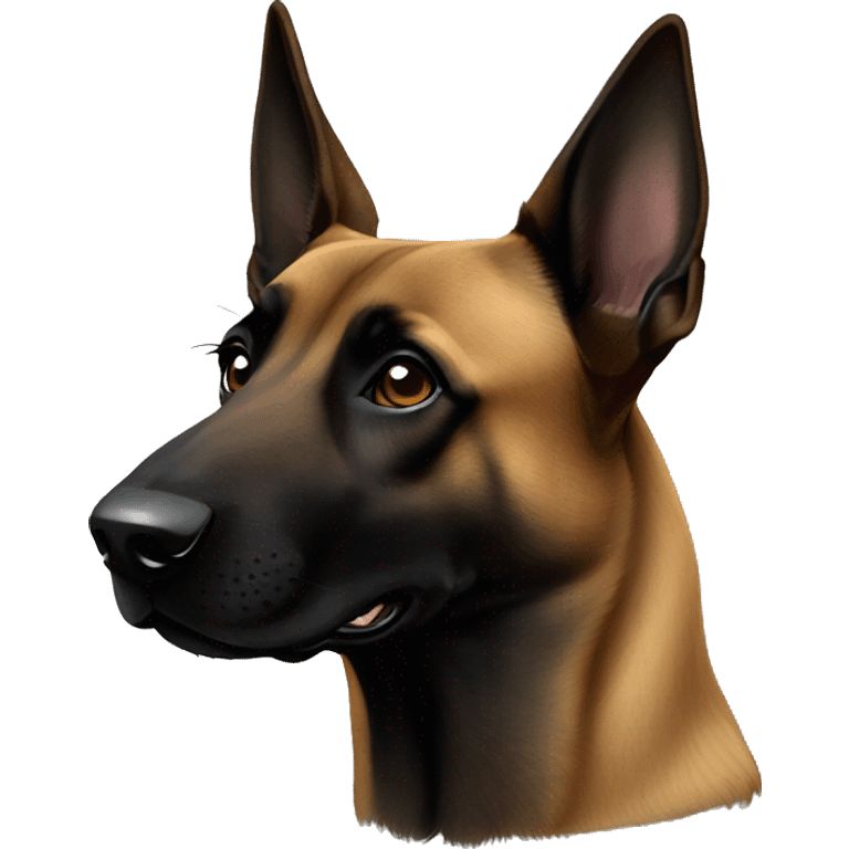 dark belgian malinois emoji