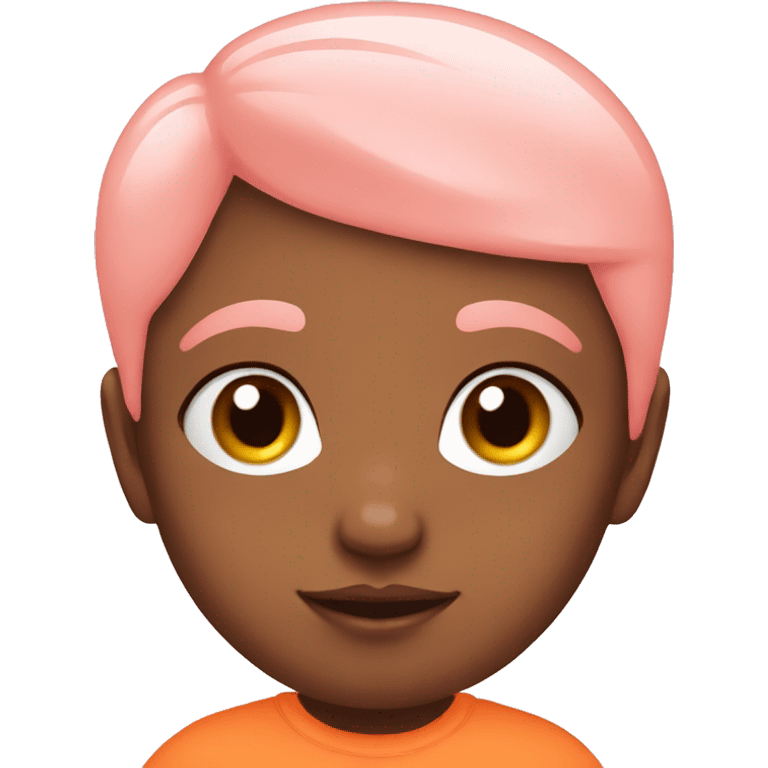 baby pink orange emoji