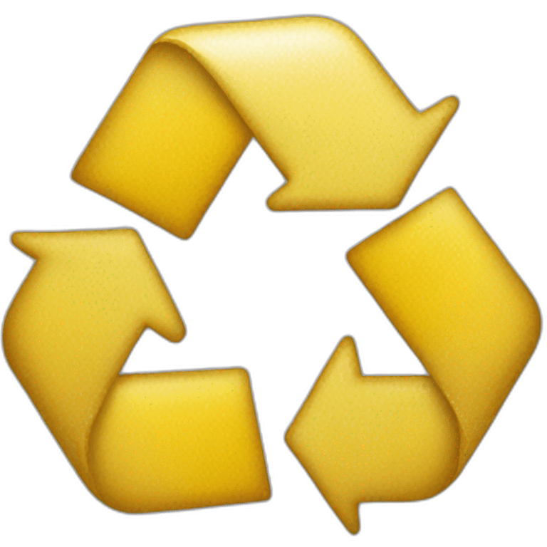 yellow recycling emoji