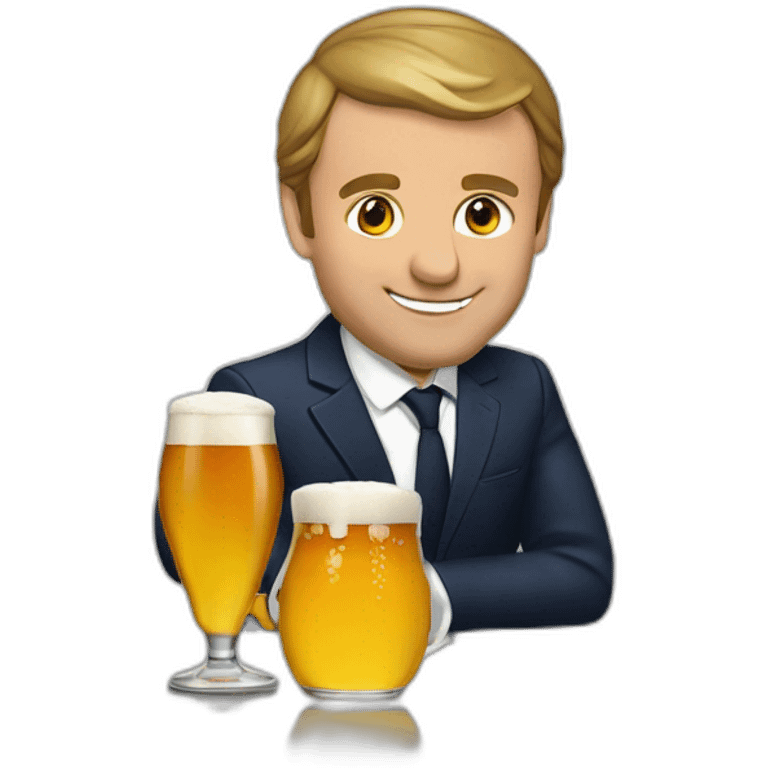 Macron biere emoji