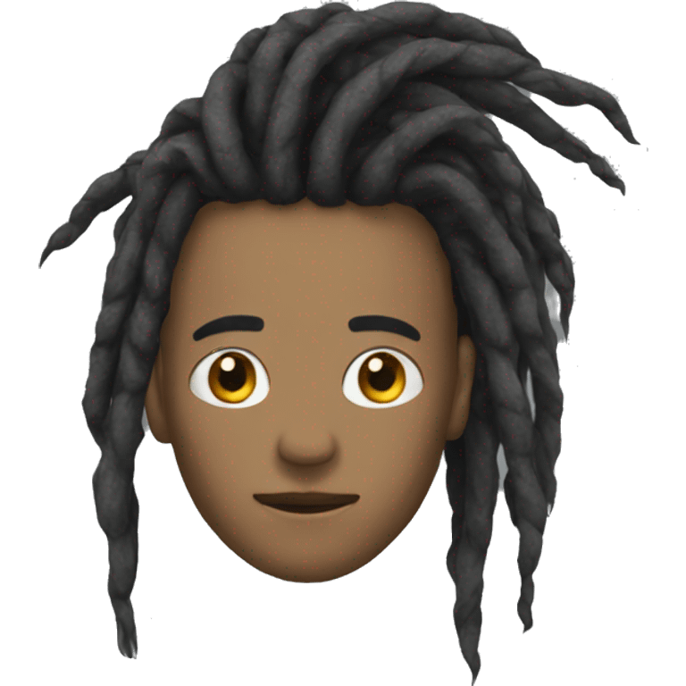 nonchalant dread head emoji